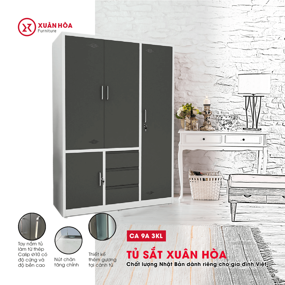 Tủ sắt Xuân Hòa CA-9A-3KL