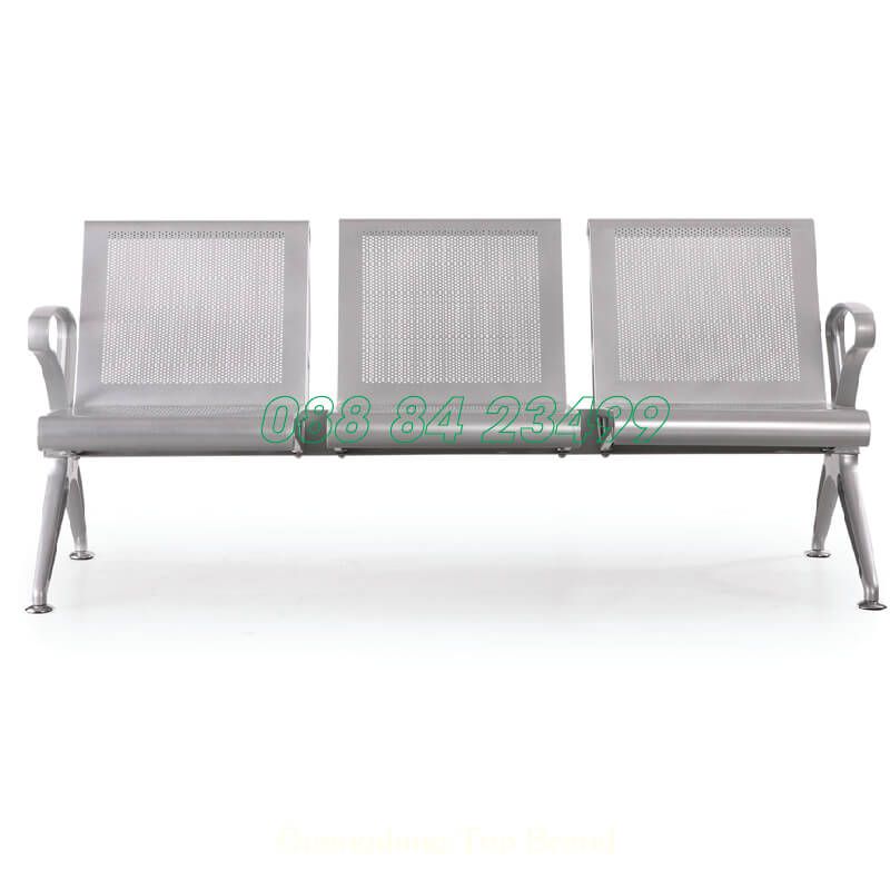Ghế Phòng Chờ 3 Chỗ | GC06-3 | Thép Nhũ Bạc
