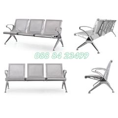 Ghế Phòng Chờ 3 Chỗ | GC06-3 | Thép Nhũ Bạc
