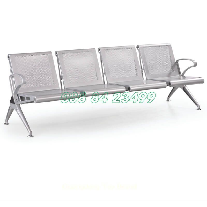 Ghế Phòng Chờ 4 Chỗ | GC06-4 | Thép Nhũ Bạc