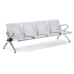 Ghế Phòng Chờ 4 Chỗ | GC06-4 | Thép Nhũ Bạc