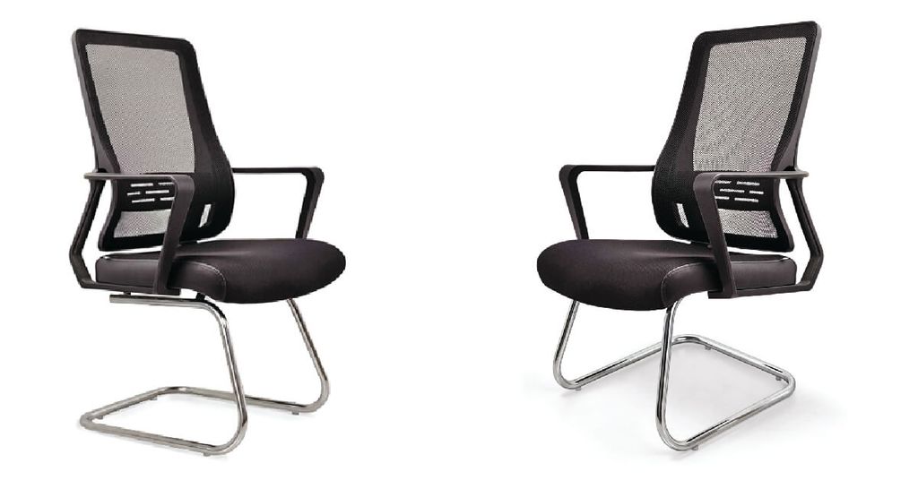 Ghế Lưới Chân Quỳ GQ245 nhựa Đen