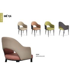 Ghế Armchair GT247 Lưng Thép