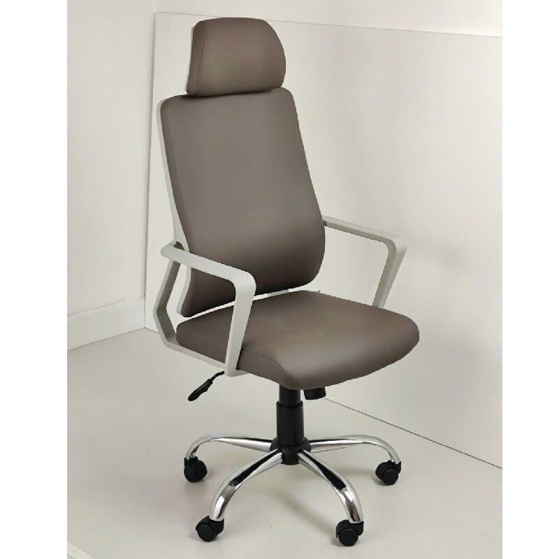 Ghế Da Cao Cấp GX246G nhiều màu, Nhựa Ghi Trắng