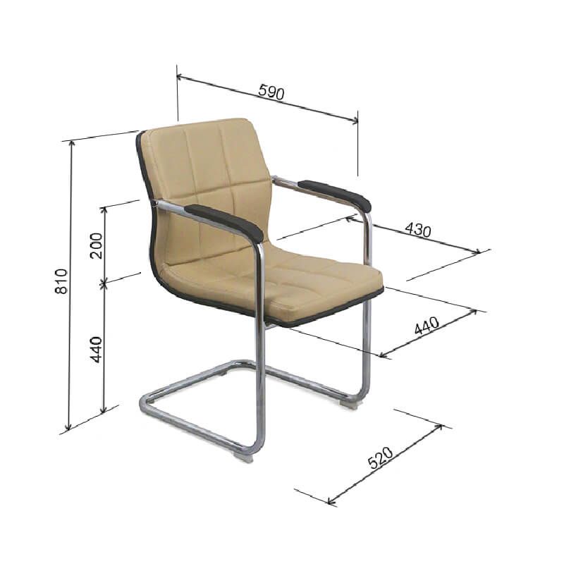 Ghế Da Chân Quỳ Khung Mạ GQ234