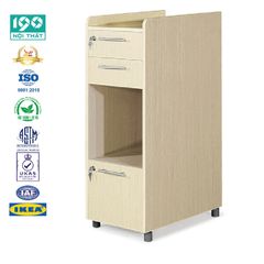 Hộc Gỗ, Tủ Phụ Cao 3 Ngăn Kéo HG08