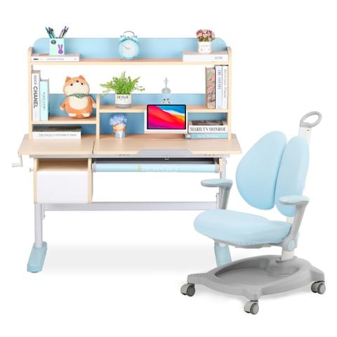  Bộ bàn học thông minh gỗ tự nhiên iSmart Q120 
