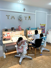 Bộ bàn học thông minh gỗ tự nhiên iSmart Super Star S120 Pro
