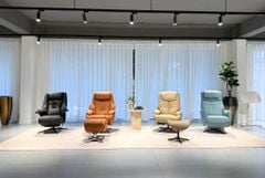 Sofa thư giãn chỉnh cơ da thật hiện đại Snow