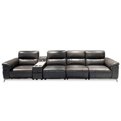 Sofa băng L4- 6 chỗ, điều khiển điện, kèm bàn trà