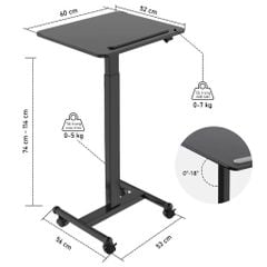 Bàn làm việc di động điều chỉnh độ cao Flexispot MT3