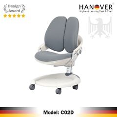 Ghế ngồi học chống gù Hanover C02D Grey Edition