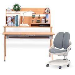 Bộ bàn học thông minh Cao Cấp Gỗ Tự Nhiên D21 - C02D