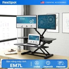 Bàn nâng máy tính điều chỉnh điện chuyển đổi làm việc đứng Flexispot EM7L