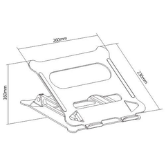 Giá Đỡ Laptop High Stand Nhôm Nguyên Khối - AR115 (Premium)