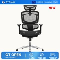 Ghế Công thái học Ergonomic GT Open (with Footrest)