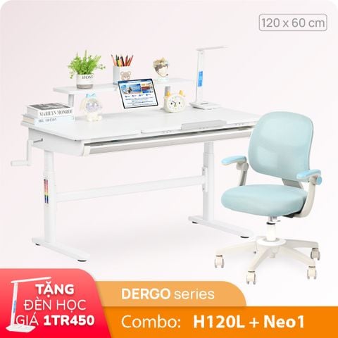  Bộ bàn học thông minh gỗ tự nhiên iSmart H120L 