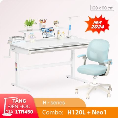  Bộ bàn học thông minh gỗ tự nhiên iSmart H120 