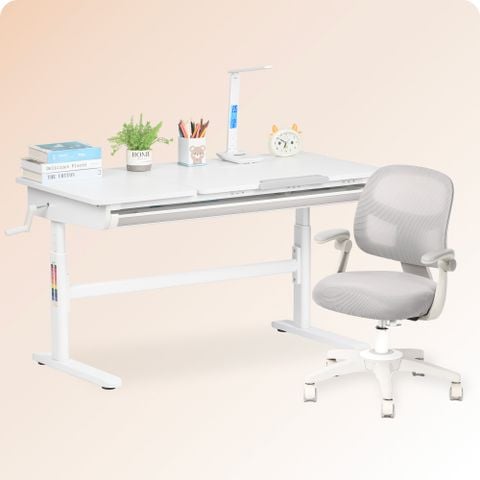  Bộ bàn học thông minh gỗ tự nhiên iSmart H120L 