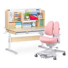 Bộ bàn học thông minh gỗ tự nhiên iSmart Klever K120