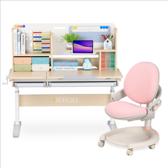 Bộ bàn học thông minh gỗ tự nhiên iSmart Klever K120