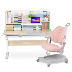 Bộ bàn học thông minh gỗ tự nhiên iSmart Klever K120