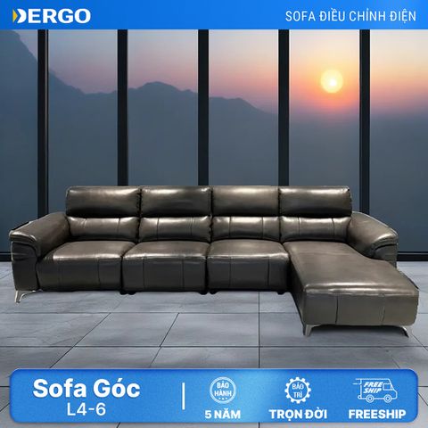  Sofa góc L4-6 chỗ, điều khiển điện (góc trái hoặc phải) 