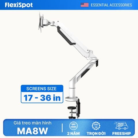  Giá treo màn hình tay đỡ màn hình đơn 17-36 inch - Flexispot MA8W (White) 