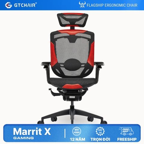  Ghế Gaming Công thái học GTChair Marrit X (Gaming) - Bản tay 5D 