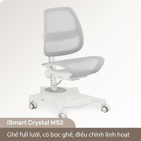  Ghế ngồi học chống gù iSmart Crystal MS2 