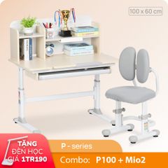 Bộ bàn học thông minh gỗ tự nhiên iSmart P100