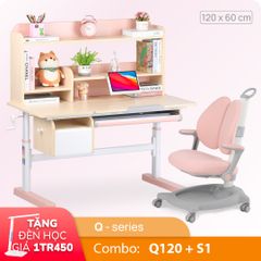 Bộ bàn học thông minh gỗ tự nhiên iSmart Q120