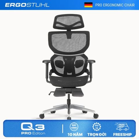  Ghế Công Thái Học Ergonomic ErgoStuhl Q3 Pro (Footrest) 