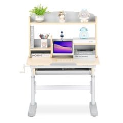 Bộ bàn học thông minh gỗ tự nhiên iSmart Q80
