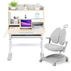 Bộ bàn học thông minh gỗ tự nhiên iSmart Q80