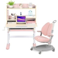 Bộ bàn học thông minh gỗ tự nhiên iSmart Q80