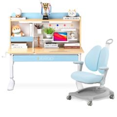 Bộ bàn học thông minh gỗ tự nhiên iSmart Super Star S120 Pro
