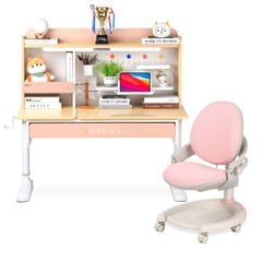 Bộ bàn học thông minh gỗ tự nhiên iSmart Super Star S120 Pro