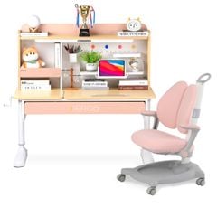 Bộ bàn học thông minh gỗ tự nhiên iSmart Super Star S120 Pro