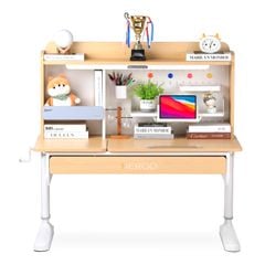 Bộ bàn học thông minh gỗ tự nhiên iSmart Super Star S120 Pro