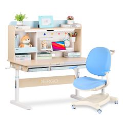 Bộ bàn học thông minh gỗ tự nhiên iSmart Super Star S120