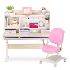 Bộ bàn học thông minh gỗ tự nhiên iSmart Super Star S120