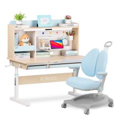Bộ bàn học thông minh gỗ tự nhiên iSmart Super Star S120