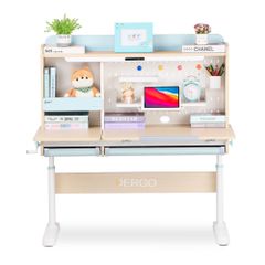 Bộ bàn học thông minh gỗ tự nhiên iSmart Super Star S120