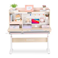 Bộ bàn học thông minh gỗ tự nhiên iSmart Super Star S120
