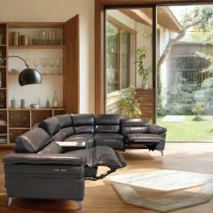 Sofa cỡ lớn U5 - 7 chỗ, điều khiển điện, kèm bàn trà