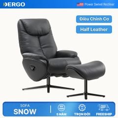 Sofa thư giãn chỉnh cơ da thật hiện đại Snow