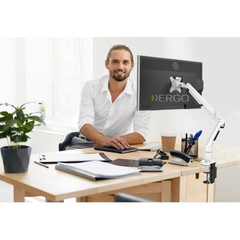 Giá treo màn hình tay đỡ màn hình đơn 17-36 inch - Flexispot MA8W (White)