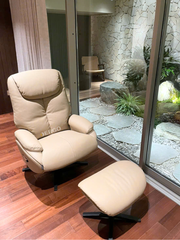 Sofa thư giãn chỉnh cơ da thật hiện đại Snow