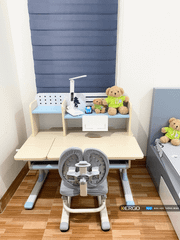 Bộ bàn học thông minh gỗ tự nhiên iSmart P100